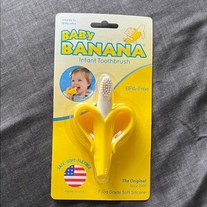 Banana Republic Infant Toothbrush - Soft Yellow Design